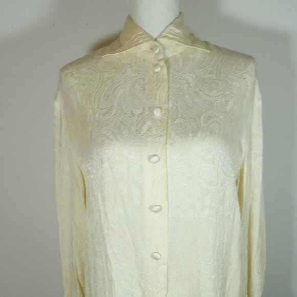 Paul Alexander Tops - Paul Alexander Women’s 100% Silk Top Blouse Ivory Size 4 Vintage